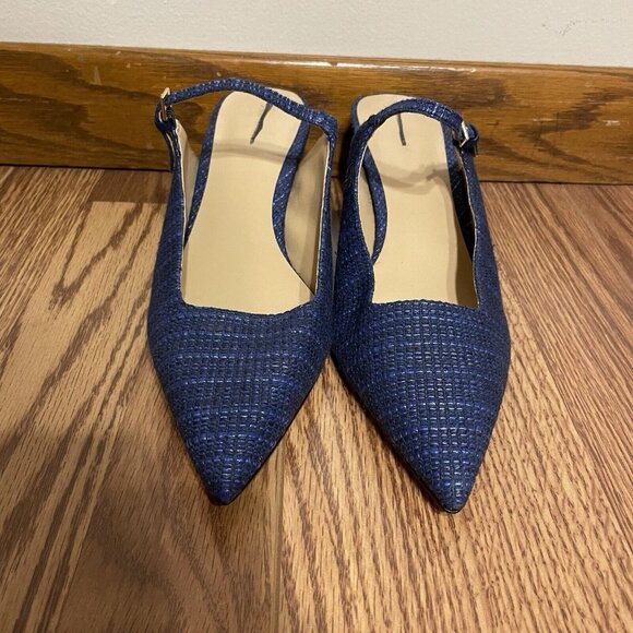 Ann Taylor Blue Heeled Mules - Picture 5 of 13